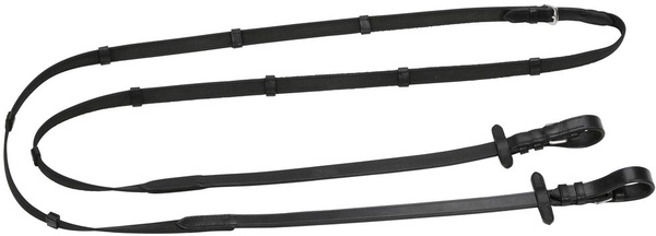 Riendas de goma antideslizante negro